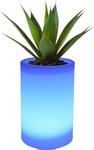 Smartwares LED Solarleuchte Blumentopf OSL_60085 wei&szlig; 30 cm RGBW