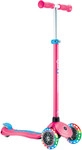 Globber Scooter f&uuml;r Kinder mit Leuchtrollen Primo Plus Lights fuchsia/pink