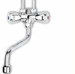 Thermoflow Sp&uuml;ltischarmatur Armatur Qmix10 Niederdruck, 2-Griff