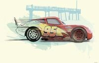 Komar Wandbild Cars Lightning McQu 70 x 50 cm