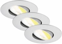 Briloner LED Einbauleuchten Dimara &Oslash; 9 x 2,4 cm warmwei&szlig;/neutralwei&szlig; chrom...