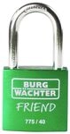 Burg W&auml;chter Vorh&auml;ngeschloss 775 35 Friend green 40 mm