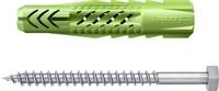 Fischer Universald&uuml;bel UX Green S 12 x 70 mm mit Schraube - 2 St&uuml;ck