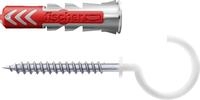 Fischer D&uuml;bel-Set DuoPower RH 8 x 40 mm mit Rundhaken - 4 St&uuml;ck