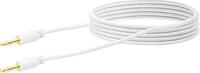 Schwaiger Audio Anschlusskabel TFS4150 532 Klinke wei&szlig;, 1,5m, 1x 3,5mm Klinken