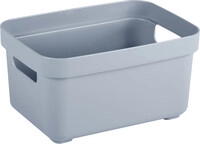 Sunware Aufbewahrungsbox Sigma Home mit Griffen 18 x 13 cm 2,5 L blaugrau