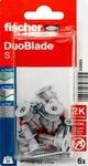 Fischer Gipskartond&uuml;bel-Set DuoBlade S 8 x 44 mm mit Schraube - 6 St&uuml;ck