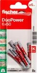 Fischer D&uuml;bel DuoPower 6 x 50 mm - 8 St&uuml;ck