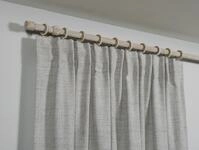 Gardinia Holz-Gardinenstangen-Set Shorty 1-Lauf &Oslash; 25 mm Castell-Eiche 160 cm