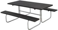 Plus Kombim&ouml;bel Classic 180 x 155 x 73 cm Kunststoff, schwarz strukturiert