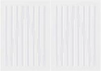 Plus Doppeltor Nagano 200 x 140 cm RAL 9010 Wei&szlig;