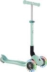 Globber Scooter f&uuml;r Kinder mit Leuchtrollen Junior Foldable Lights mint/blau