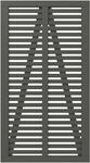 Plus Einzeltor Harmoni inkl. Beschl&auml;ge 100 x 180 cm umbragrau fungizidbehandelt