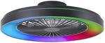 Brilliant LED Deckenleuchte mit Ventilator Mazzaro &Oslash; 58 cm 55 W schwarz