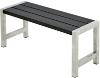 Plus Cafebank 127x38x45 cm RAL 9005 Schwarz