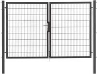 Floraworld Gartentor doppelfl&uuml;gelig Premium inkl. 2 Pfosten 300 x 180 cm...