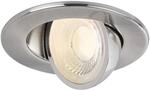 Paulmann LED-Einbauleuchte Zina 5/8 W &Oslash; 9 cm dimmbar Eisen geb&uuml;rstet