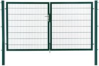 Floraworld Gartentor doppelfl&uuml;gelig Premium 300 x 160 cm moosgr&uuml;n