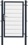 Floraworld Gartentor Premium inkl. 2 Pfosten 100 x 180 cm anthrazit