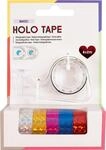 Glorex Klebefilm Holographischer 2 mm x 2 m 6 Rollen