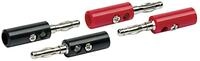 Schwaiger Bananenstecker Set BST15 531 4 St&uuml;ck schwarz / rot, 2x schwarze