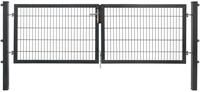 Floraworld Gartentor doppelfl&uuml;gelig Premium 300 x 100 cm anthrazit