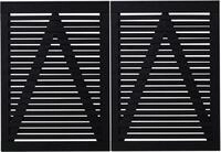 Plus Doppeltor Osaka 200 x 136 cm RAL 9005 Schwarz