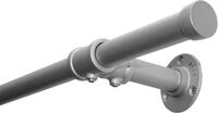 Gardinia Gardinenstange Industrial Home &Oslash; 25 mm silber 160 cm
