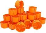Hohlwand-Schalterdose 47 mm, orange, 25 St&uuml;ck