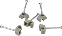Unitec Nagelschellen Express 4-7 mm mit 30 mm Stahlnagel grau 250 St&uuml;ck