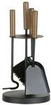 FireFix Kaminbesteck klein 4-tlg 42 x 19 cm schwarz