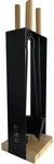 FireFix Kaminbesteck 5-teilig 69 x 19 x 19 cm schwarz