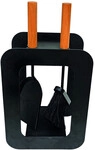 FireFix Kaminbesteck klein 3-teilig 40 x 23 cm schwarz