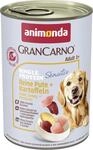 Animonda GranCarno Hundenassfutter Adult Sensitiv getreidefrei 400 g Pute &