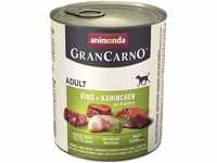 Animonda GranCarno Adult Rind + Kaninchen mit Kräutern 800 g Adult GLO629302467