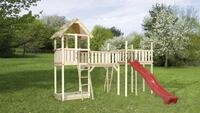 Weka Spiellandschaft 816 450 x 160 cm mit Turm, Br&uuml;cke, Sandkasten, Rutsche