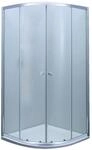 Primaster Runddusche Easy-5 Schiebet&uuml;r 80 x 80 cm Klarglas chrom