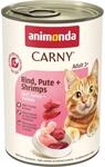 Animonda Carny Adult Katzennassfutter getreidefrei 400 g Rind, Pute & Shrimps