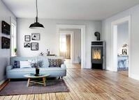 Fireplace Kaminofen Samba Speckstein/Stahl, grau, 6 kW