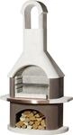 Buschbeck Grillkamin St. Moritz wei&szlig;-braun 203 x 110 x 65 cm