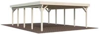 Palmako Carport Karl 555 x 732 cm naturbelassen