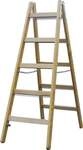 Stabilo Sprossen-Doppelleiter Holz 2 x 5 Sprossen