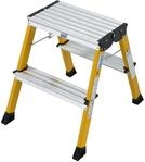 Krause Aluminium-Klapptritt MONTO Rolly gelb 2,45 m