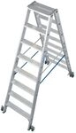krause Aluminium-Doppelleiter STABILO fahrbar 3,40 m
