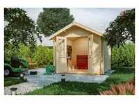 SKAN HOLZ Gartenhaus Palma 3 250 x 300 cm natur mit Fußboden