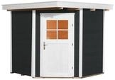 Weka Gartenhaus Nantje 239 x 235 cm anthrazit mit Fu&szlig;boden