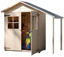 Weka Ger&auml;tehaus 357 A 224 x 85 cm natur mit Fu&szlig;boden