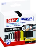 tesa Klettband On & Off 1 m x 50 mm, schwarz