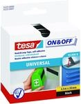 tesa Klettband On & Off 2,5 m x 20 mm, schwarz