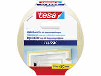 tesa Malerkreppband Classic 50 m x 50 mm, braun GLO765300009